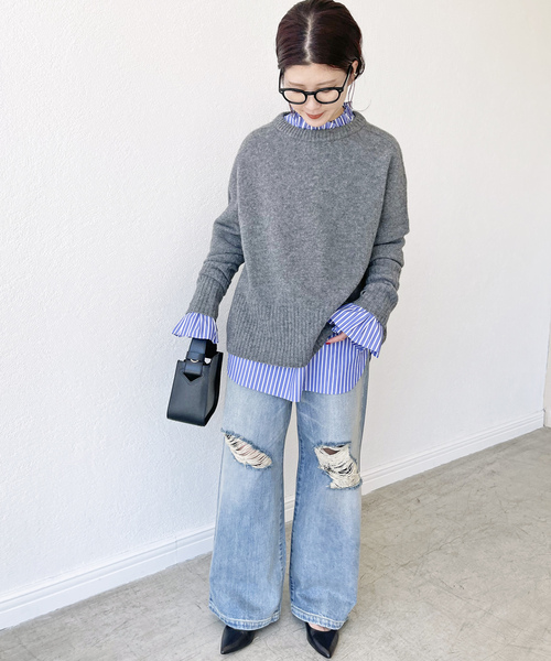 「Spick & Span」 長袖ブラウス - ブルー レディース Spick＆Span 「Spick & Span」 長袖ブラウス FREE ブルー
