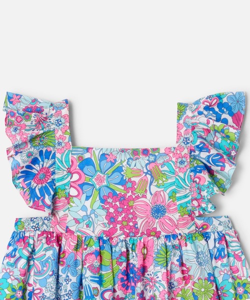 ジャガディリバティワンピースマルチカラー12M74 cm jacadi（ジャカディ） ワンピース リバティワンピース キッズ 子供服