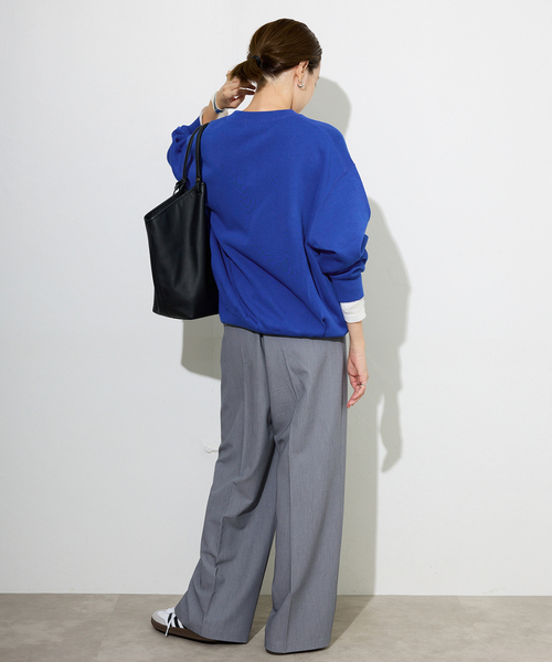 美品★SLOBE IENA ダブルフェイスジャージースナップカーディガン スローブ イエナ SLOBE IENA 《追加3》ダブルフェイスジャージー