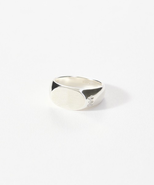 meltum 指輪 リング SATIN SMALL SIGNET RING / サテンスモール