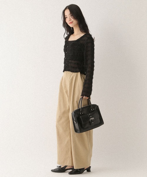 Heather ボストンバッグ デザインポケットボストンBAG 577056