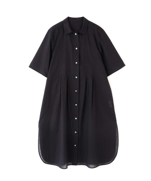 「human woman」 半袖チュニック MEDIUM ブラック レディース
