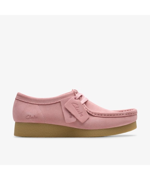 クラークス ワラビー ピンク 26.5 美品 クラークス ワラビー(Clarks)(色:ピンク系)のおすすめ人気