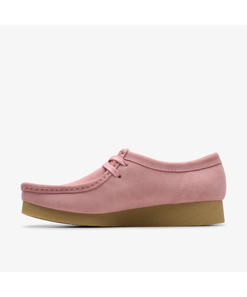 【Clarks】Wallabee ピンク　22.5センチ　クラークスワラビー CLARKS/クラークス Wallabee ワラビー レディース SUEDE