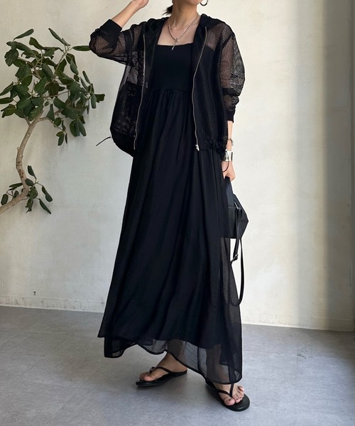 DouDou 「DouDou」 ジップアップブルゾン FREE アイボリー レディース