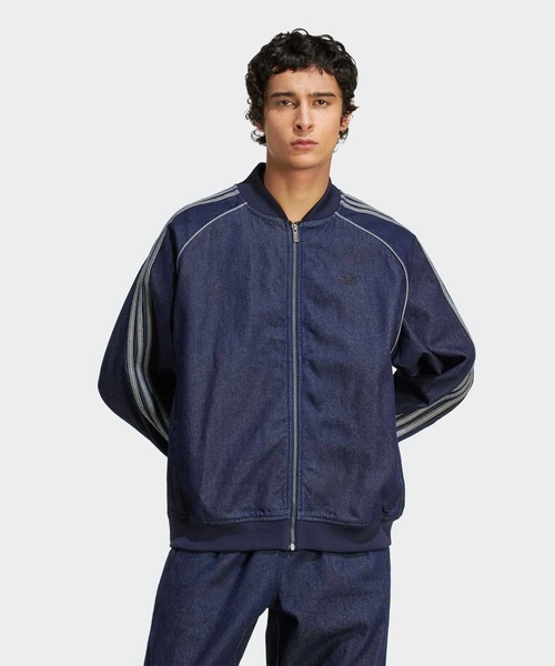 adidas デニム　アディカラーファイヤーバードデニムジャケット adidas デニムジャケット gジャン アディカラー デニム