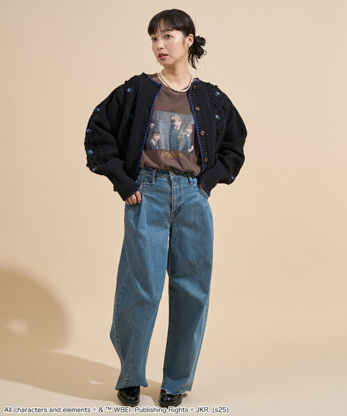 カーディガン 花刺繍 カーディガン / パフスリーブ ニットカーディガン レディース | FREAK'S STORE | 03