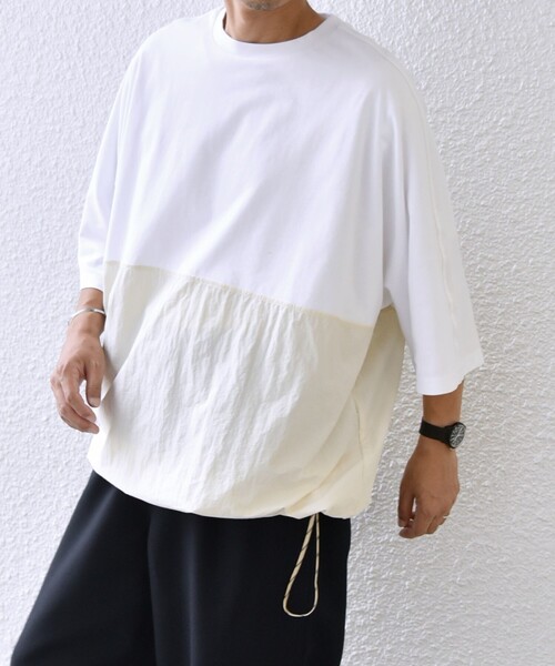 「SHIPS any」 半袖Tシャツ MEDIUM ブラック メンズ
