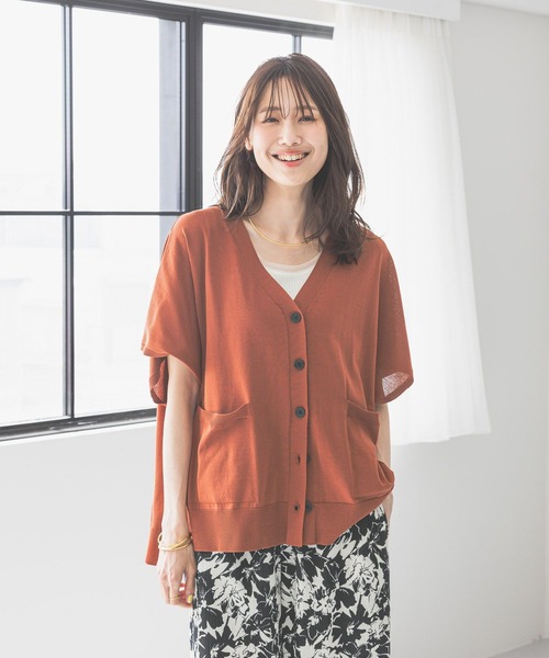 「GLOBAL WORK」 ニットカーディガン LARGE ブラック レディース