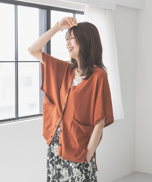 「GLOBAL WORK」 ニットカーディガン LARGE ブラック レディース