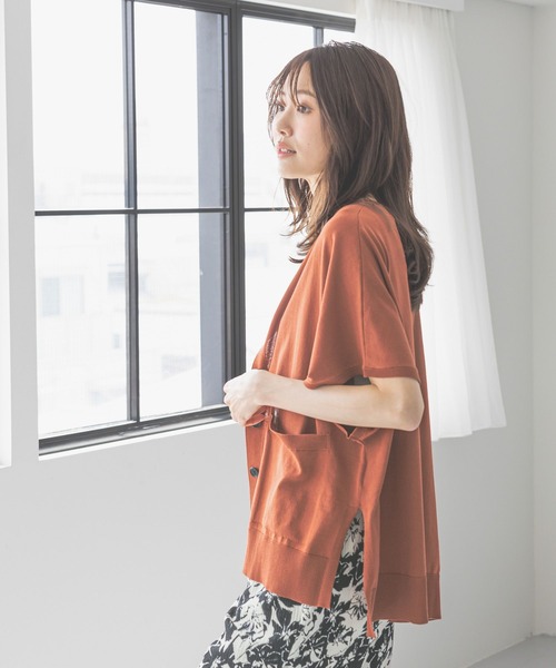 「GLOBAL WORK」 ニットカーディガン LARGE ブラック レディース