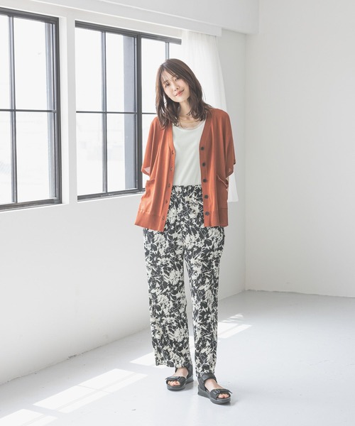 「GLOBAL WORK」 ニットカーディガン LARGE ブラック レディース