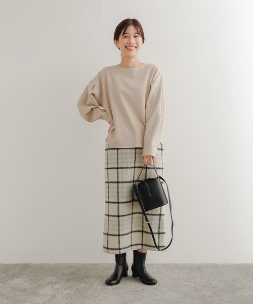 「URBAN RESEARCH DOORS」 長袖カットソー MEDIUM ベージュ系その他 レディース_画像9