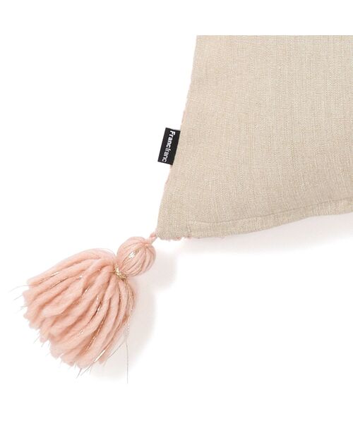 Francfranc クッション クッションカバー シェニールストライプ 45×45