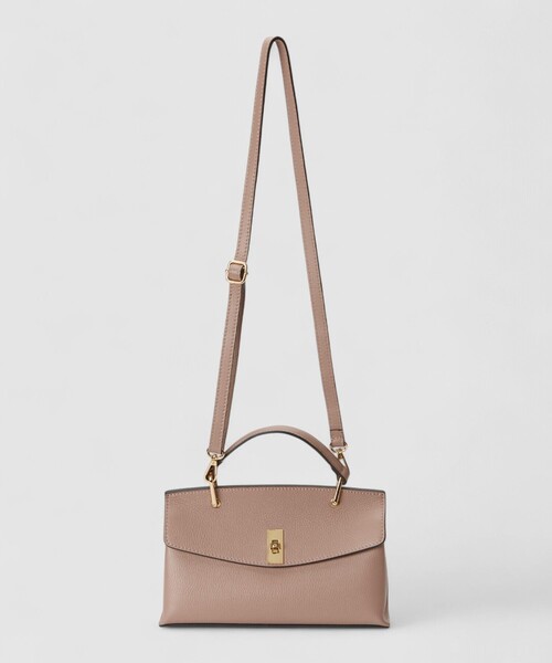 ANAYI（アナイ） ハンドバッグ シュリンク革トップハンドル