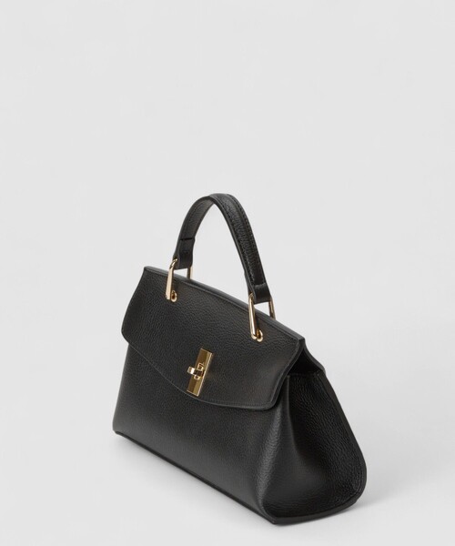 ANAYI（アナイ） ハンドバッグ シュリンク革トップハンドル