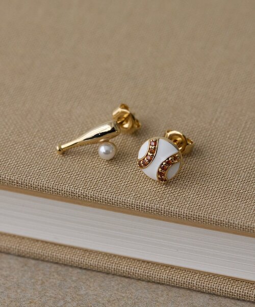 ピアス 「WEB限定」スポーツタイムピアス(野球） レディース | ear PAPILLONNER