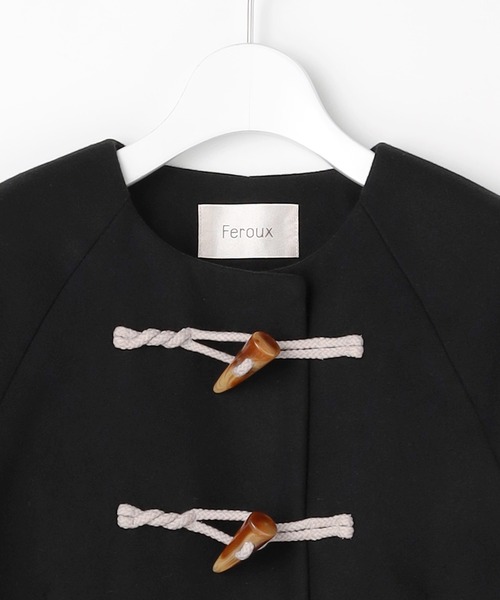 Feroux（フェルゥ） ダッフルコート コート ダッフルデザインAライン 