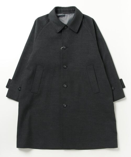 BEAMS（ビームス） ステンカラーコート L チャコールグレー メンズ