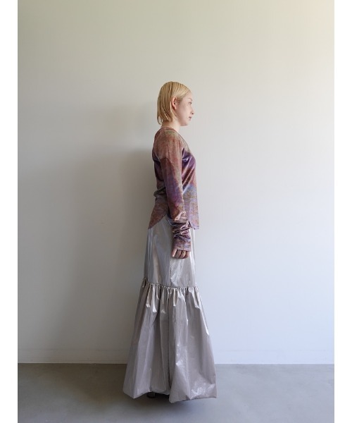 sahara（サハラ） tシャツ Velour Art Print Top/ベロアアートプリント