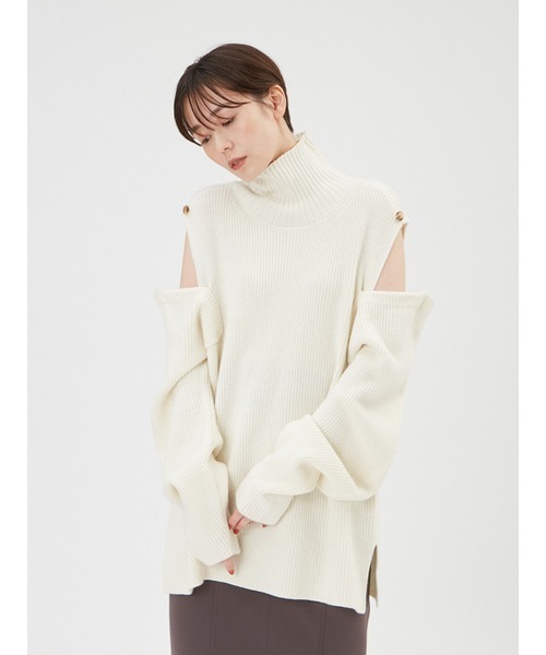 エブリデイアイライク　　タートルネック　ニット　アイボリー EVERYDAY I LIKE エブリデイアイライク ドゥーズィエムクラス カシミヤ