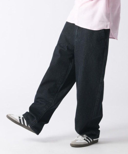 Enjouemen ワイドパンツ ジーンズ デニムキャロットワイドパンツ