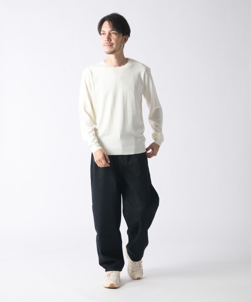 Enjouemen ワイドパンツ ジーンズ デニムキャロットワイドパンツ