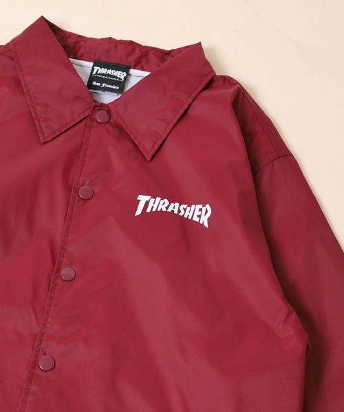 THRASHER（スラッシャー） ナイロンジャケット THRASHER MAG LOGO THRASHER コーチジャケット ピンク