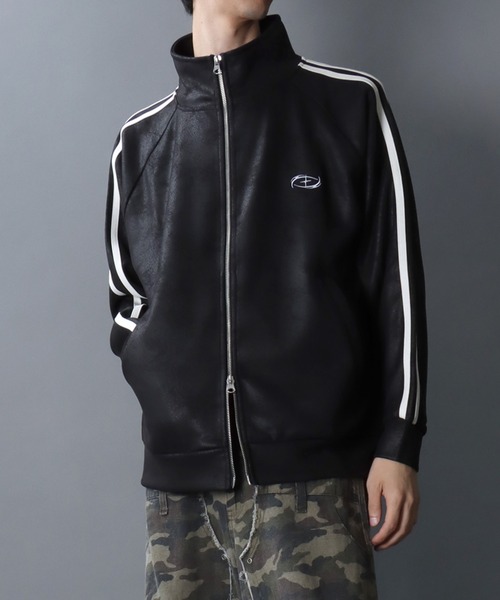 SITRY（シトリー） ジャージ Fake Leather Track Jacket/オーバー
