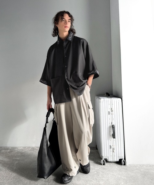 Classical Origin シャツ 半袖 「日常に溶け込む、魅せる服。」刺繍