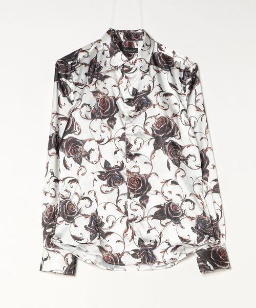 TORNADO MART（トルネードマート） シャツ フィリグリーローズプリント