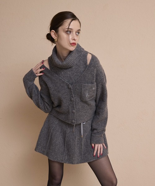 EIMY ISTOIRE（エイミーイストワール） カーディガン ブークレニット