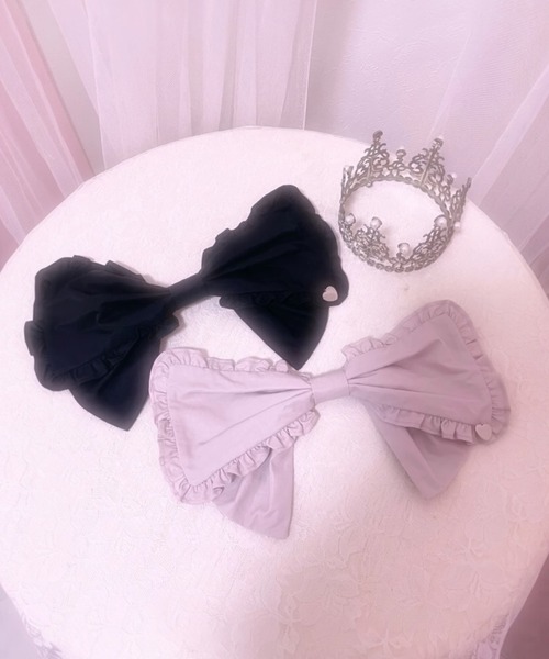 Ank Rouge（アンクルージュ） ヘアクリップ 大きなフリルリボン