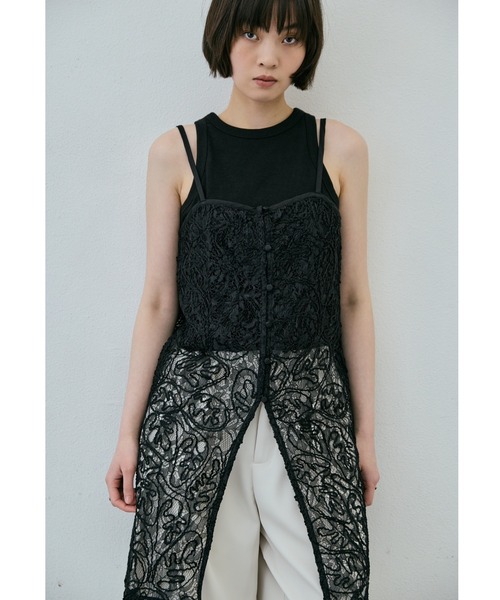 AIC. ワンピース ジャガードレースキャミワンピース : ZOZOTOWN Yahoo