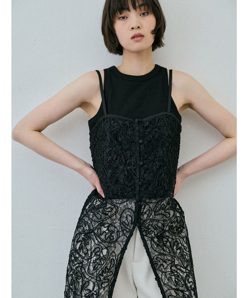 AIC. ワンピース ジャガードレースキャミワンピース : ZOZOTOWN Yahoo