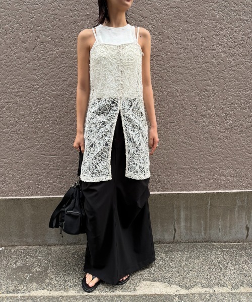 AIC. ワンピース ジャガードレースキャミワンピース : ZOZOTOWN Yahoo