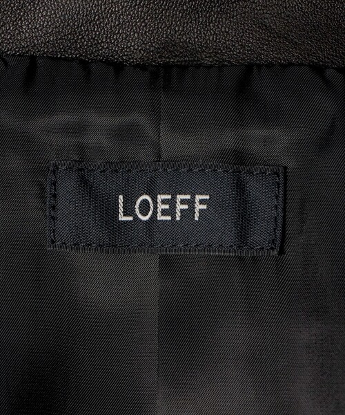 LOEFF（ロエフ） レザージャケット ライダース ラムレザー バイカー