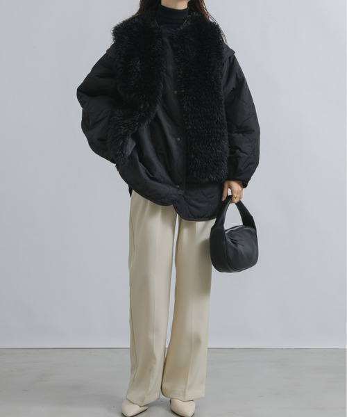 「NEUNA」 「Birthday room」ベスト FREE アイボリー レディース_画像3