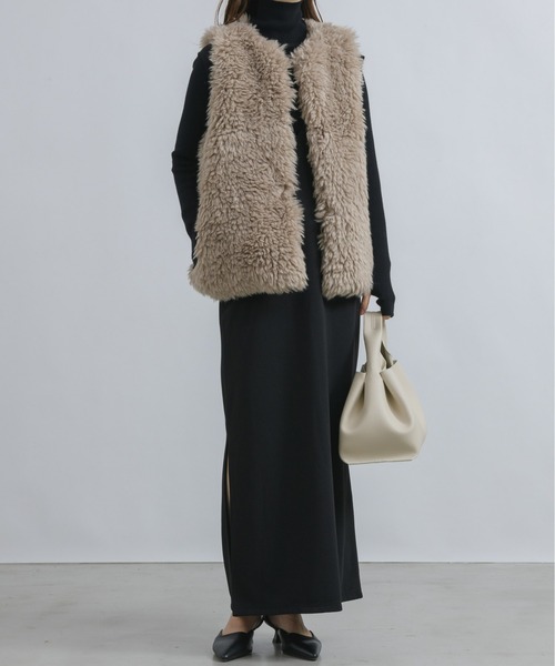 「NEUNA」 「Birthday room」ベスト FREE アイボリー レディース_画像5