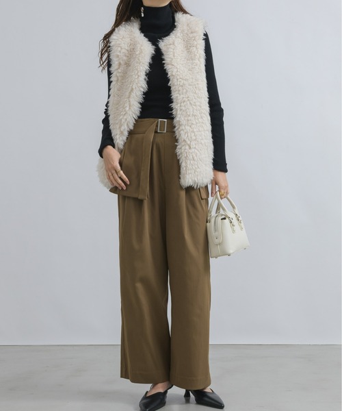 「NEUNA」 「Birthday room」ベスト FREE アイボリー レディース_画像7