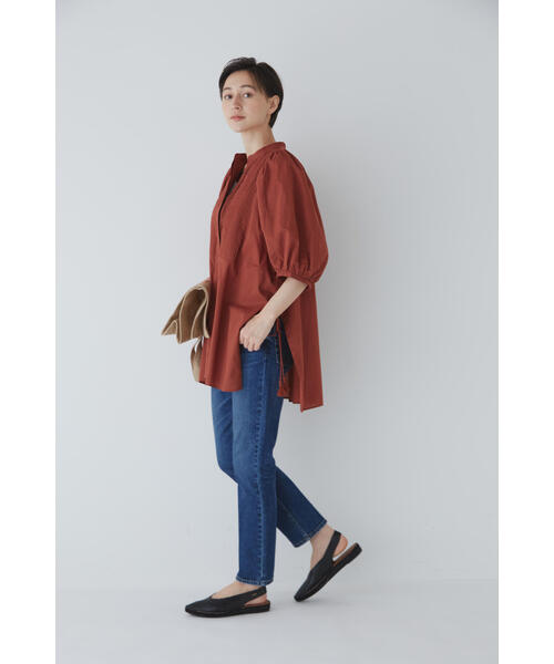 「human woman」 デニムパンツ LARGE ネイビー レディース_画像4