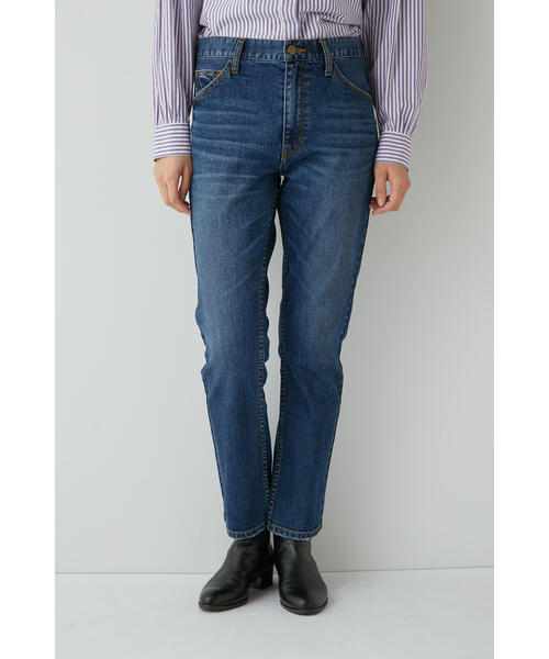 「human woman」 デニムパンツ LARGE ネイビー レディース_画像5