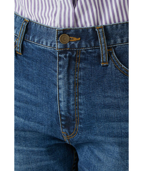 「human woman」 デニムパンツ LARGE ネイビー レディース_画像9