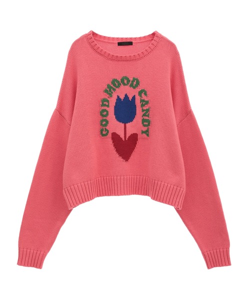 「Candy Stripper」 長袖ニット 2 ホワイト レディース_画像2