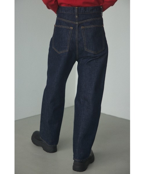 「BLACK BY MOUSSY」 デニムパンツ 23inch ダークブルー レディース_画像5