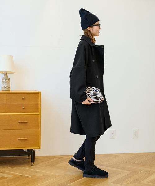 11/30まで出品　フレームワーク　ネイビー　コート　36 FRAMeWORK（フレームワーク） ステンカラーコート 36 ネイビー