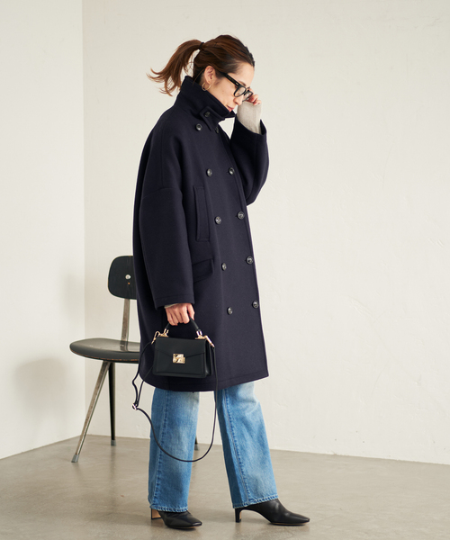 FRAMeWORK（フレームワーク） コート 36 ネイビー レディース