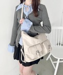 ショルダーバッグ バッグ 「7色展開」ダブルポ...の詳細画像4