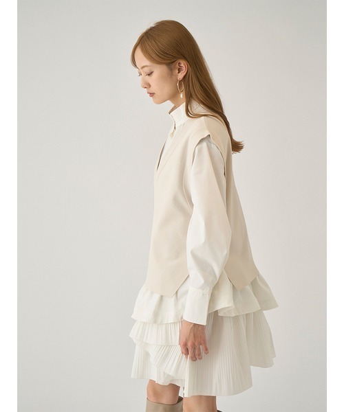 「SNIDEL」 コンビワンピース 1 アイボリー レディース_画像5