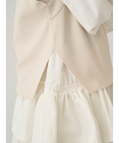 「SNIDEL」 コンビワンピース 1 アイボリー レディース_画像8